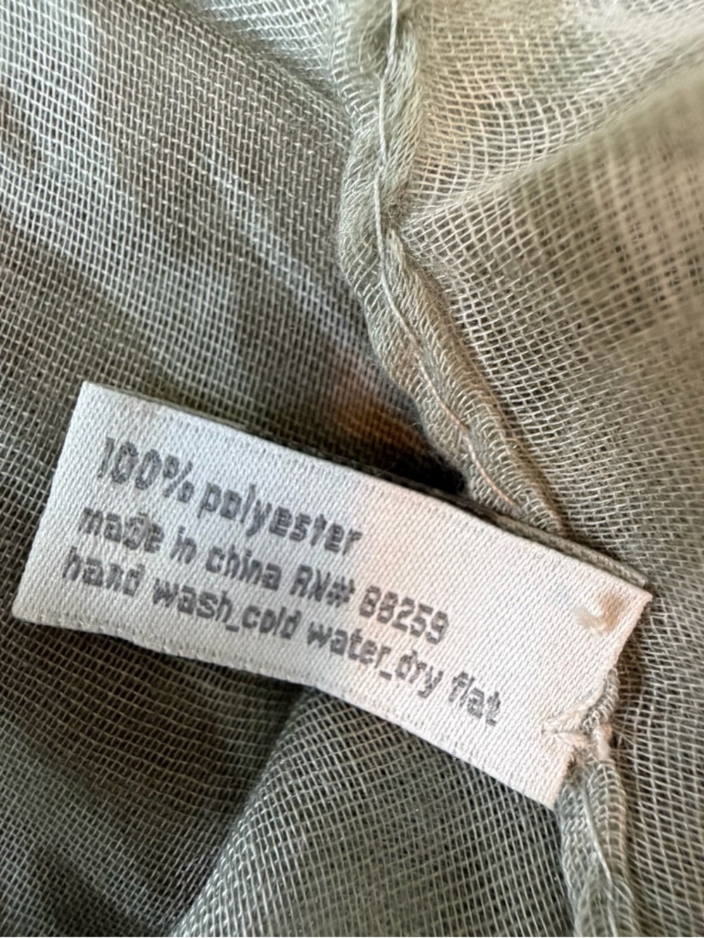 Subtle Luxury Spun Light Sage Scarf - Picture 5 of 6